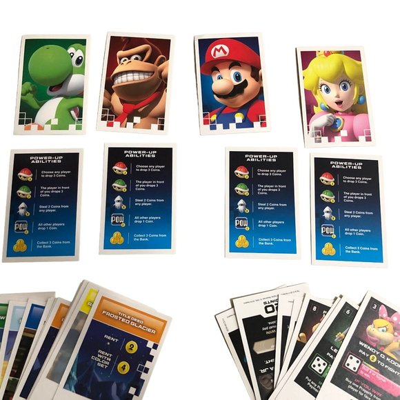 Monopoly Gamer Replacement Parts Pieces Mario Kart 32 Cards & Instructions - Picture 4 of 6